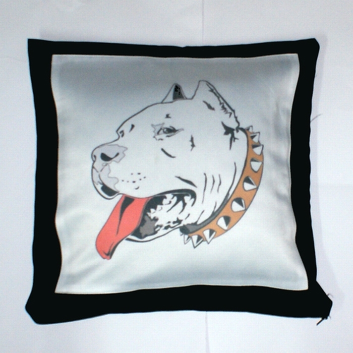 Kussen hond bedrukt met foto incl.vulling