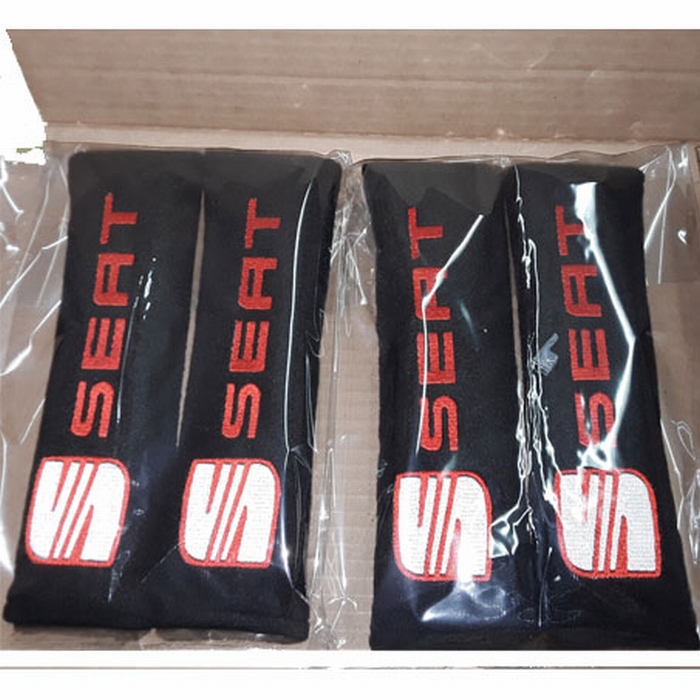 Autogordelhoezen  bedrukt met logo