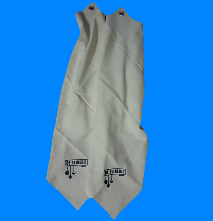 Theedoek met logo geborduurd