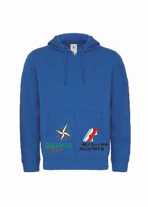 B&C hooded full zip sweater men