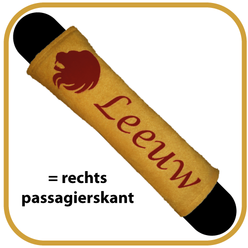 Autogordelhoes STERRENBEELD bedrukt met flockfolie