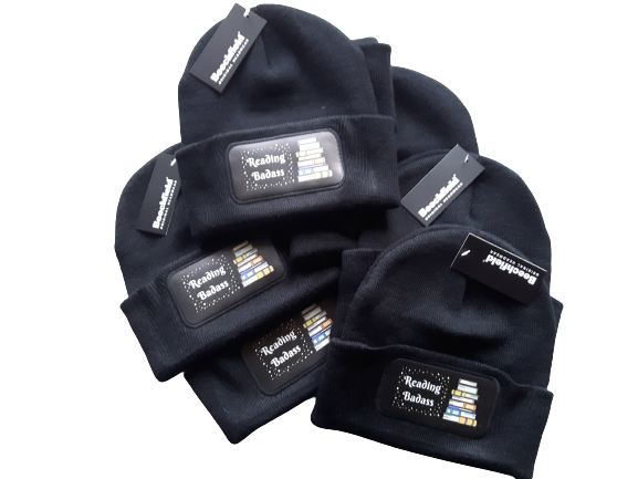 Beanie bedrukt met booklover tekst