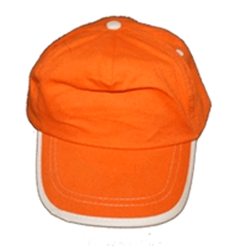 Kinder cap oranje / bedrukking max. 100×60 mm